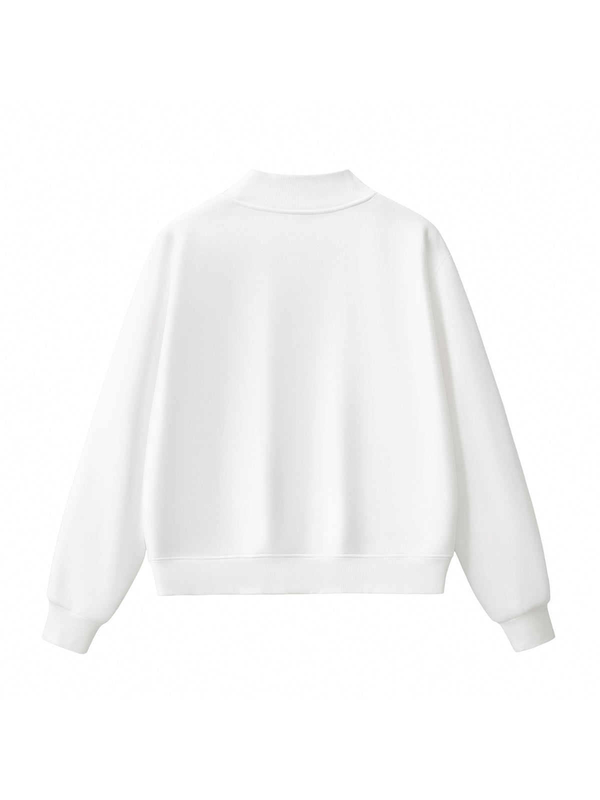 Essential Fleece Mock-Neck Crew Sweatshirt – product view 7