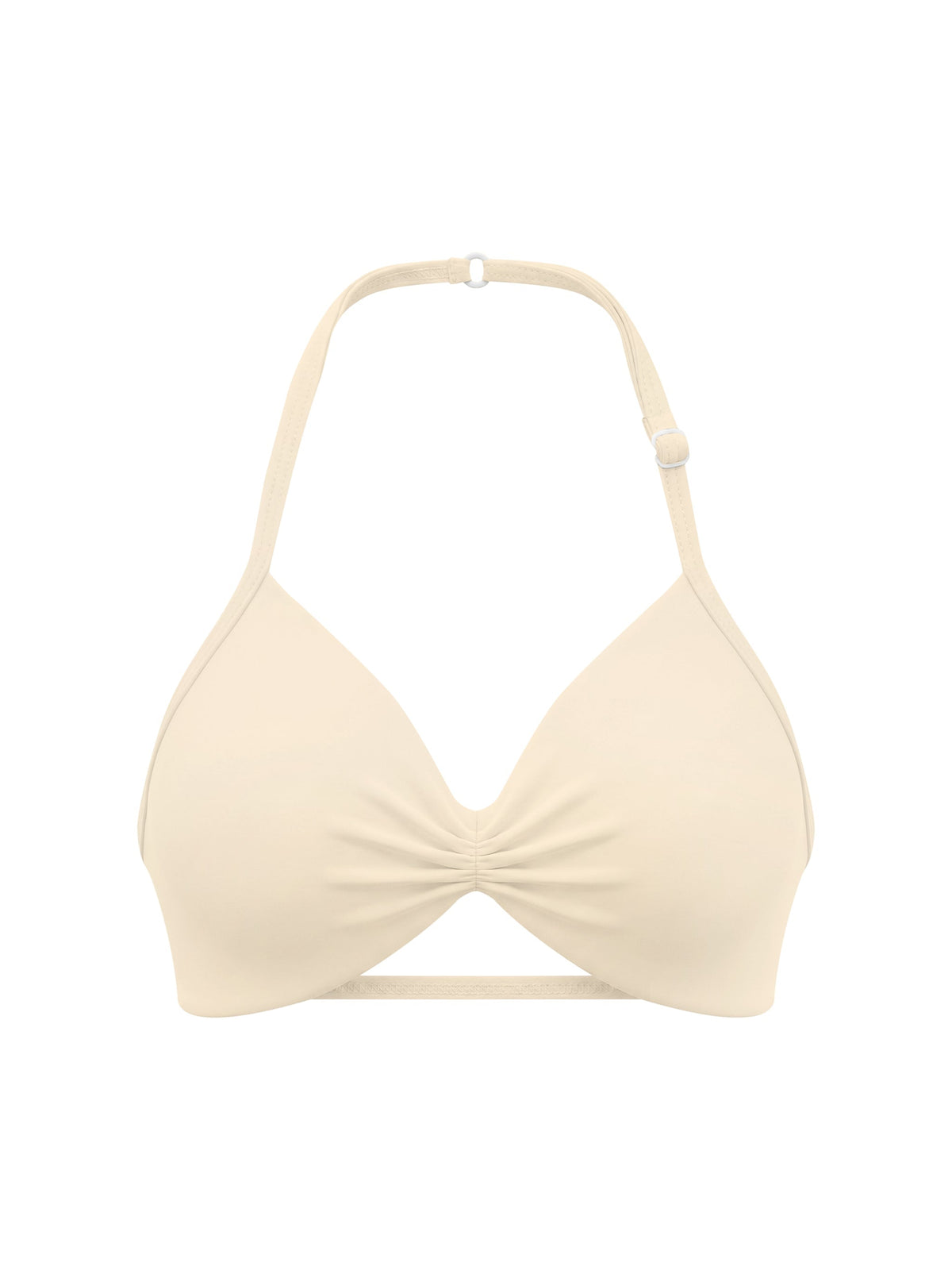 Women’s Ruched Halter-Neck Sports Bra