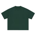 Dark Green Unisex Boxy Oversized T-Shirt front view
