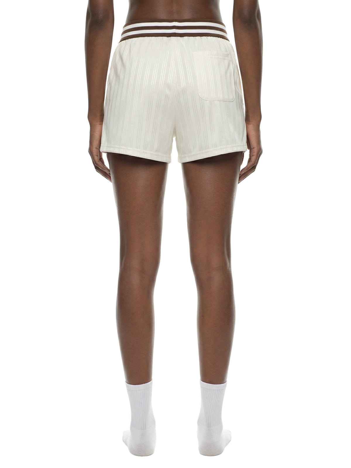 Unisex Striped Drawstring Shorts