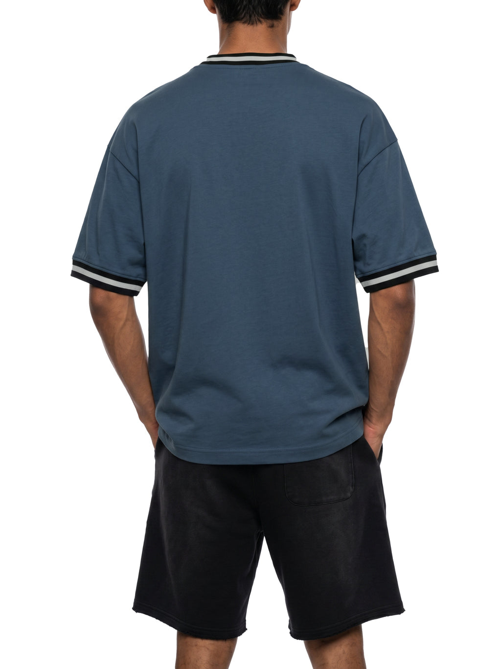 Unisex Color Block V-Neck T-Shirt