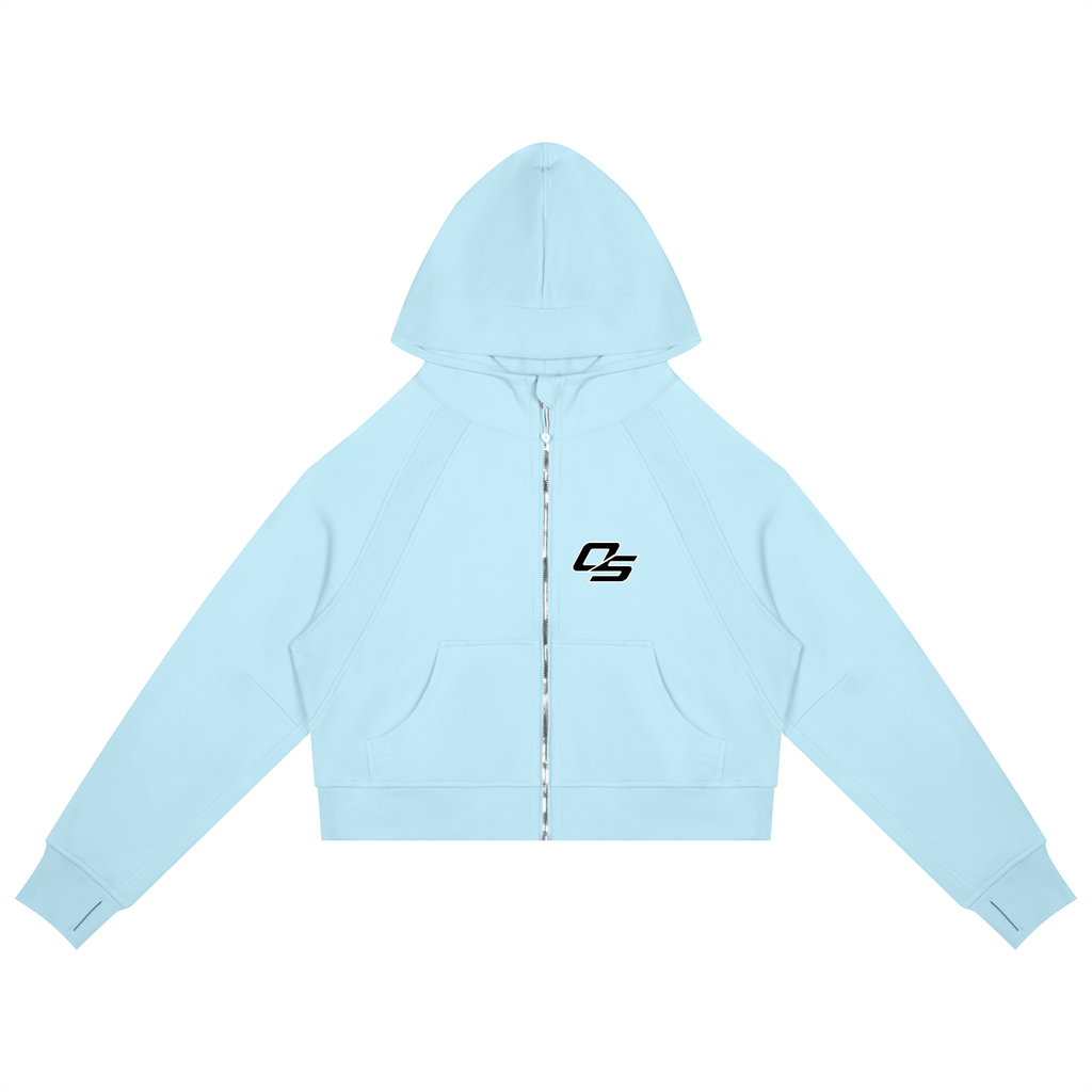 Women’s Cropped Zip-Through Hoodie