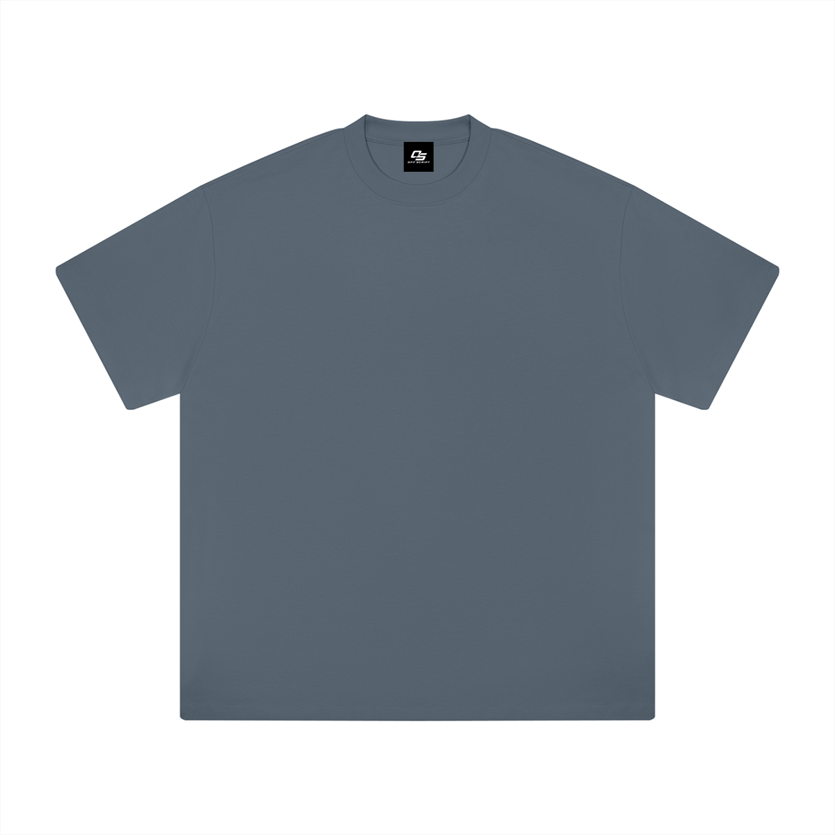 Haze Blue Heavyweight Drop Shoulder T-Shirt front product view
