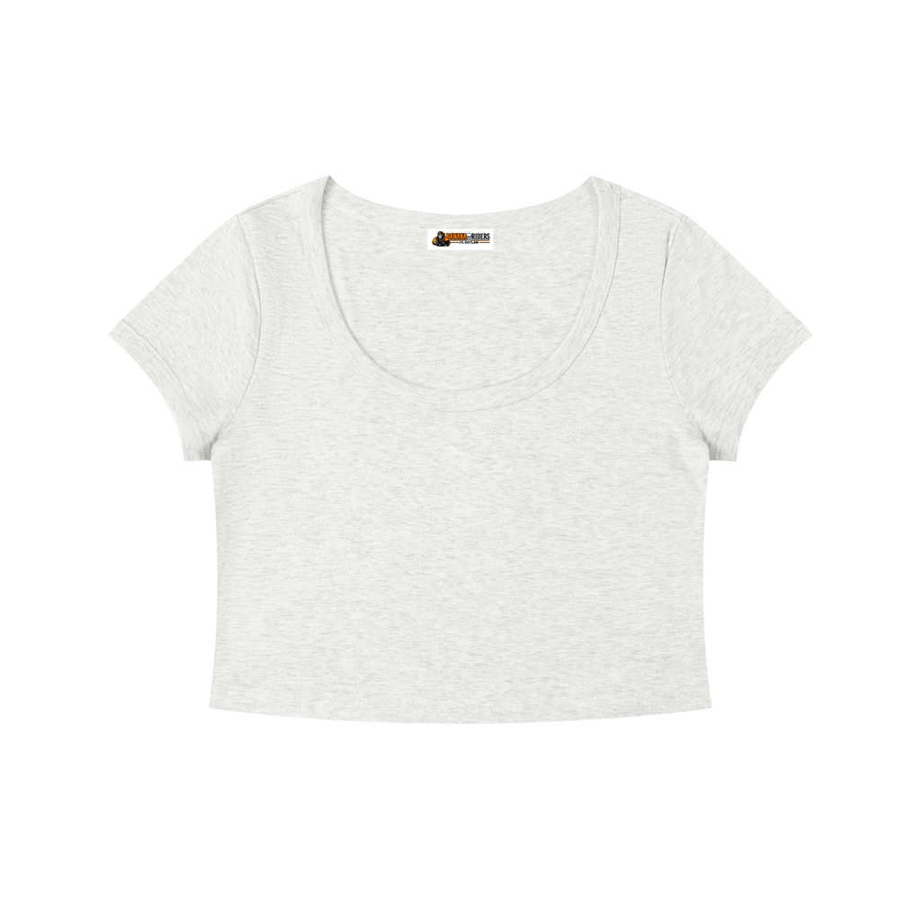 Women's Solid Color Slim Crop T-Shirt