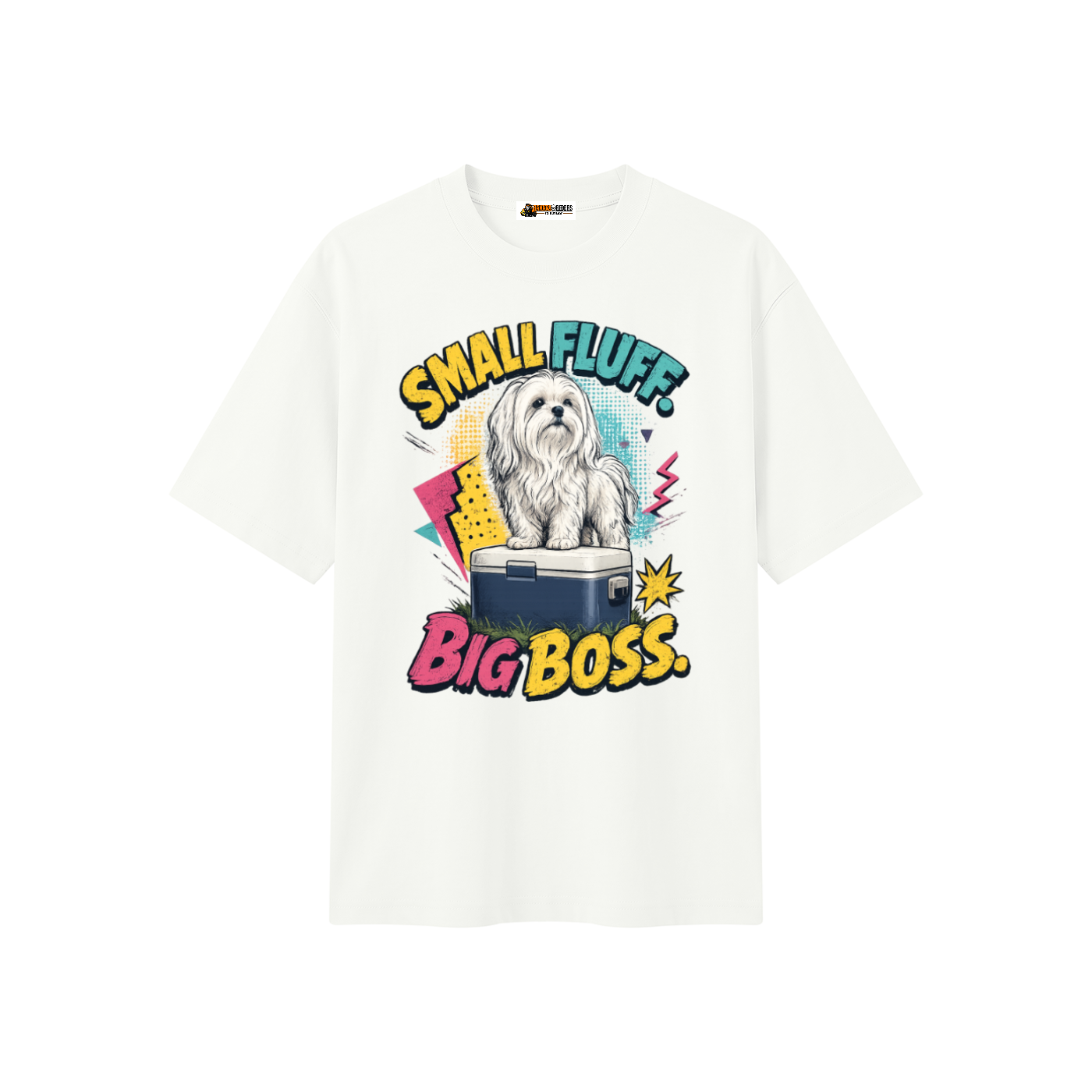 Small Fluff Big Boss Unisex Heavyweight Oversized T-Shirt