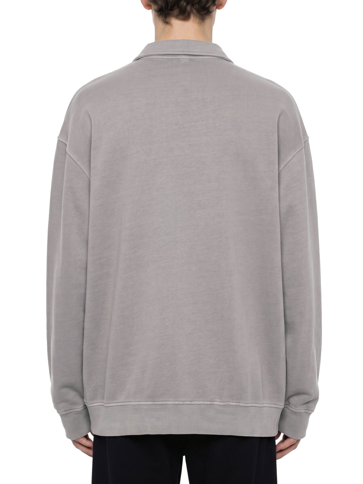 Unisex Vintage Wash Collared Sweatshirt