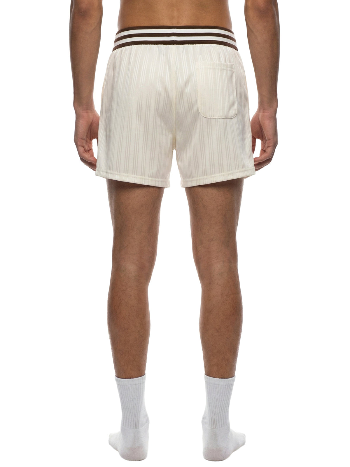 Unisex Striped Drawstring Shorts