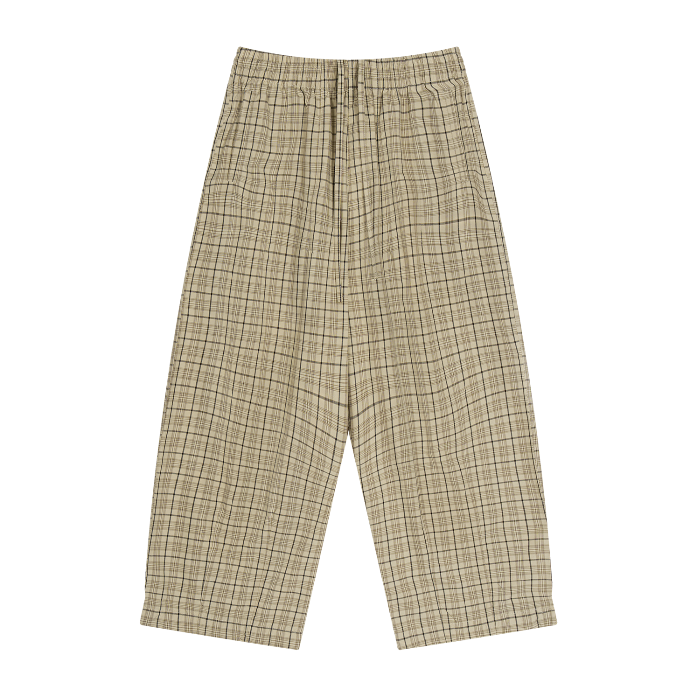 Unisex Plaid Wide-Leg Pants