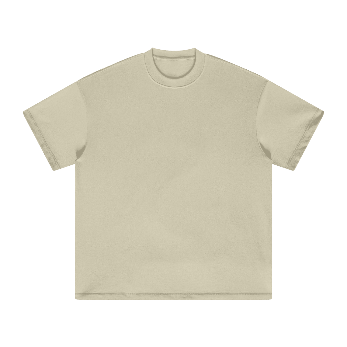 Heavyweight Earth-Tone T-Shirt in Sand — front view
