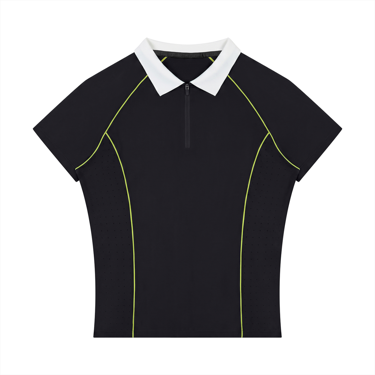 Women’s Slim Fit Quarter-Zip Polo Shirt