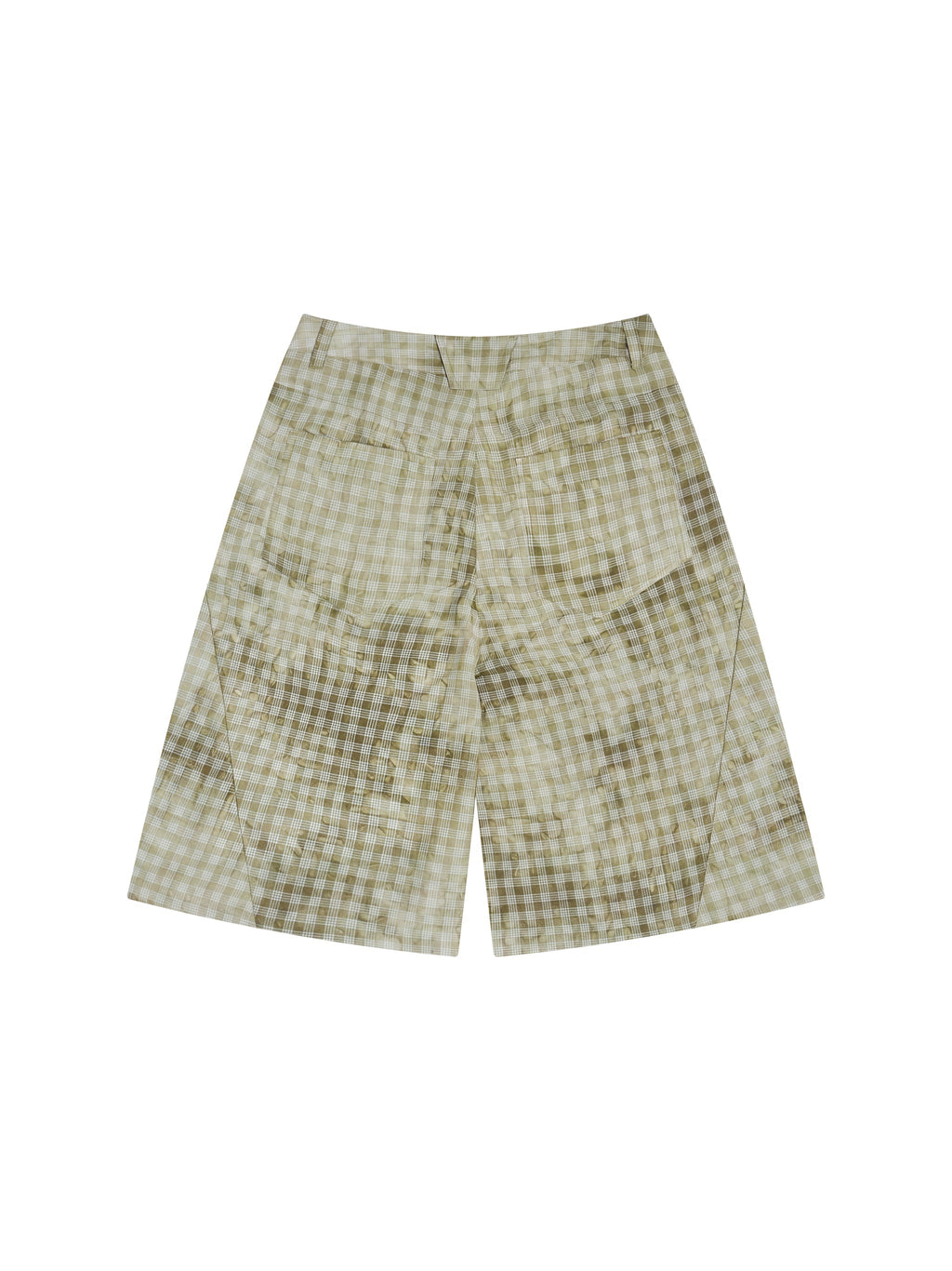 Unisex Vintage Wash Plaid Shorts