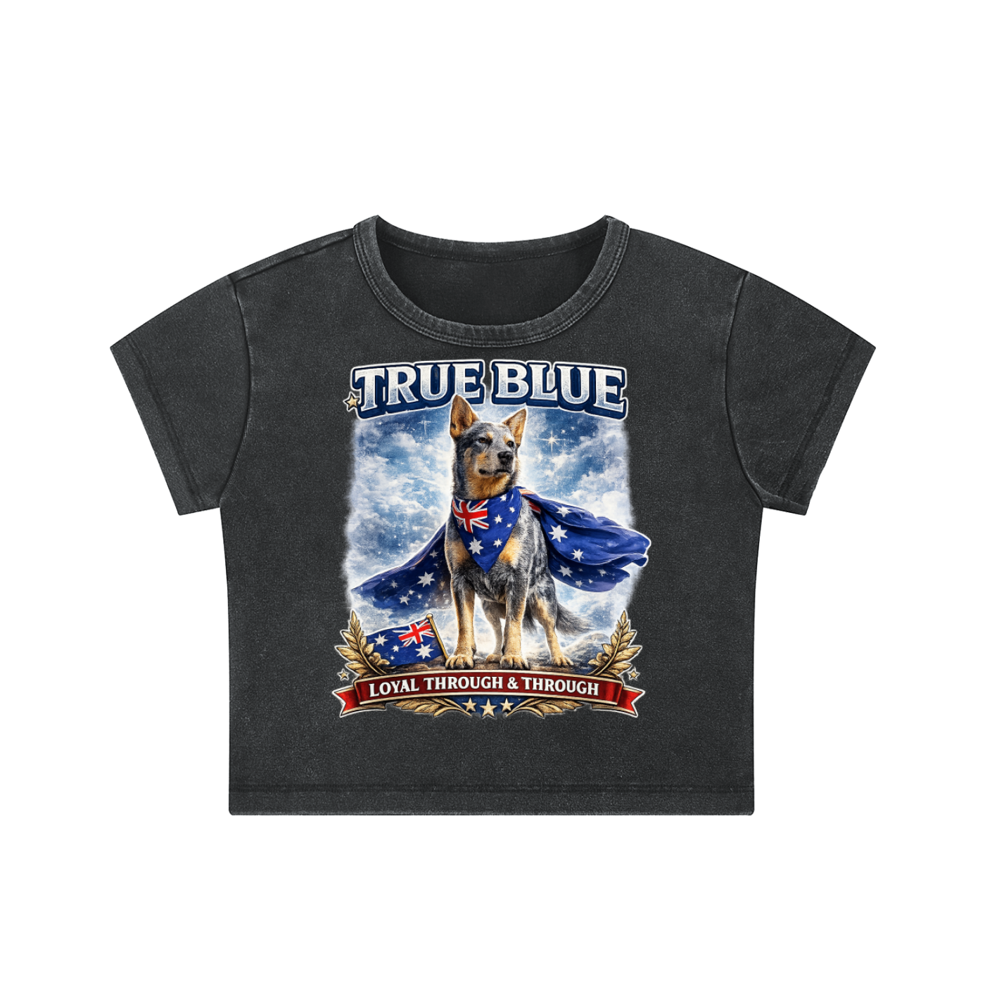 True Blue Aussie Dog Women's Crop Top