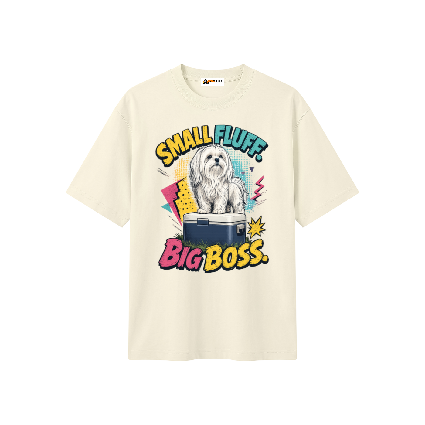 Small Fluff Big Boss Unisex Heavyweight Oversized T-Shirt