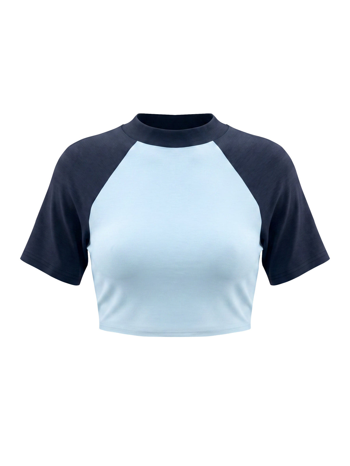 Women’s Color Block Raglan Crop T-Shirt