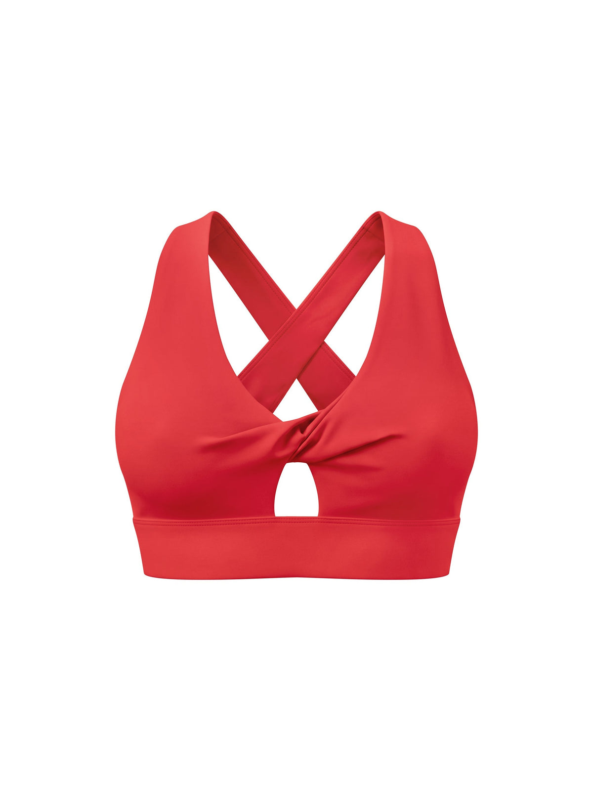 Women's Twist Front V-Neck Sports Bra