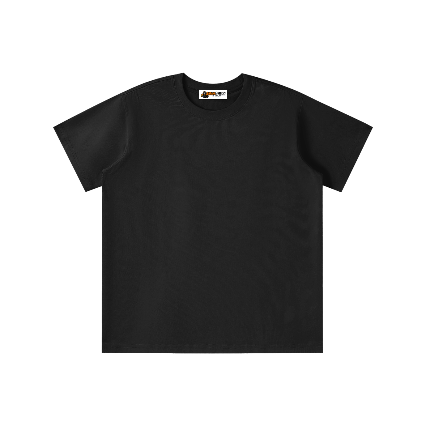 Sorona Quick-Dry Cooling Kids’ T-Shirt in Black — front view