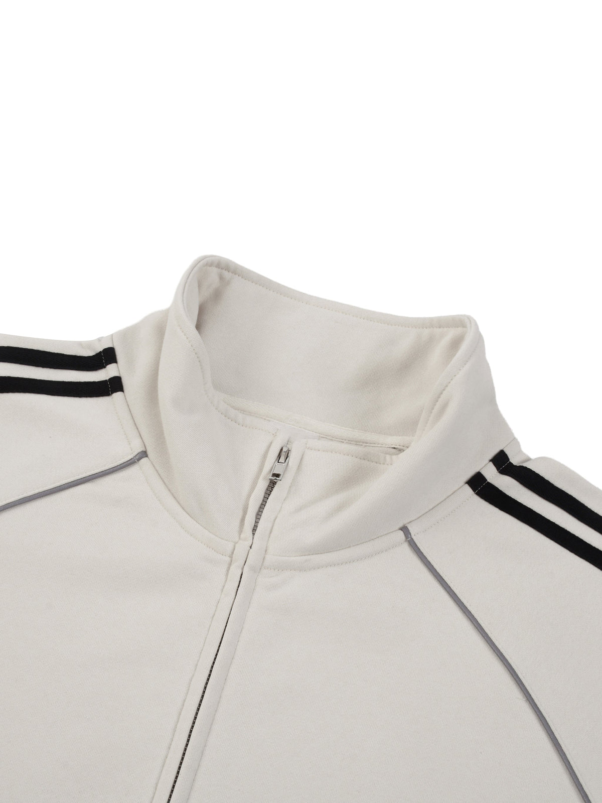 Reflective Striped Raglan Sleeve Jacket