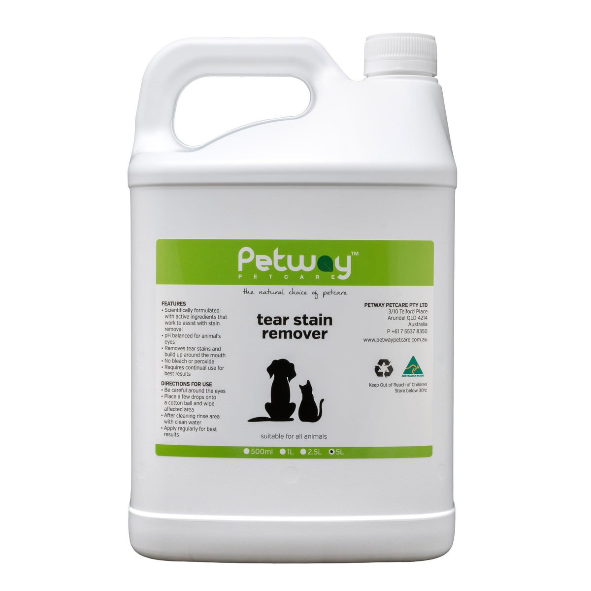 Petway Tear Stain Remover larger bottle