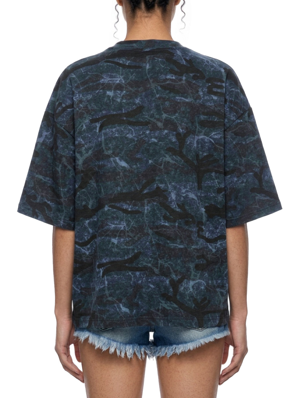 Unisex Boxy Camo Print T-Shirt