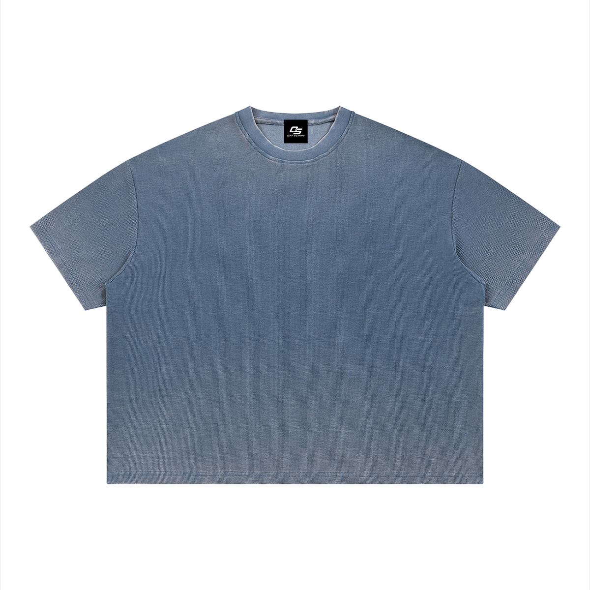 Unisex Vintage Wash Sunfade Boxy Waffle T-Shirt