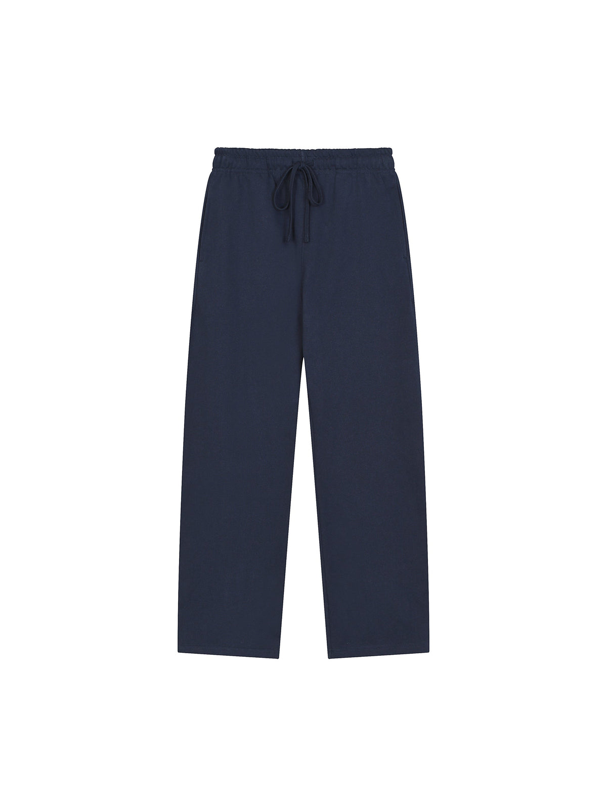 Solid Colour Straight-Leg Sweatpants