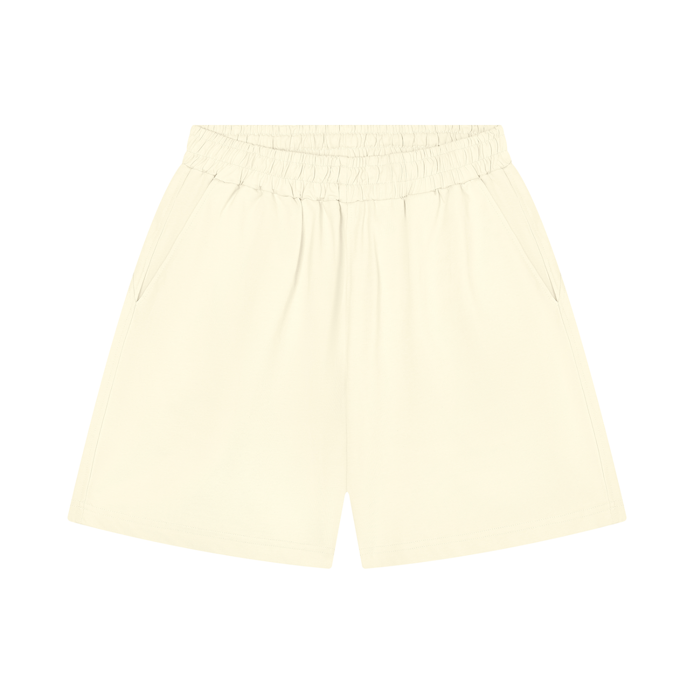 Unisex Regular Fit Shorts in Apricot — front view