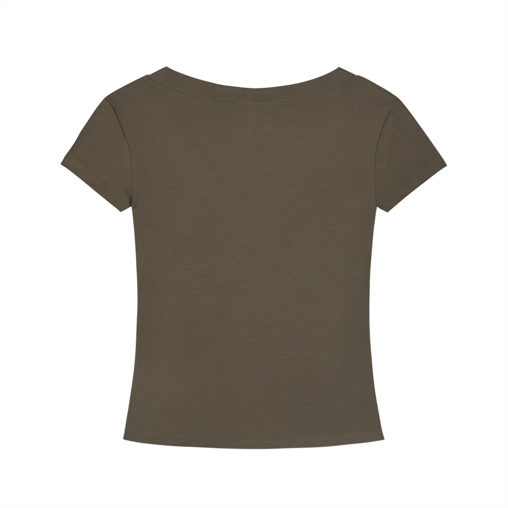 Women’s Tencel Slim Fit V-Neck T-Shirt