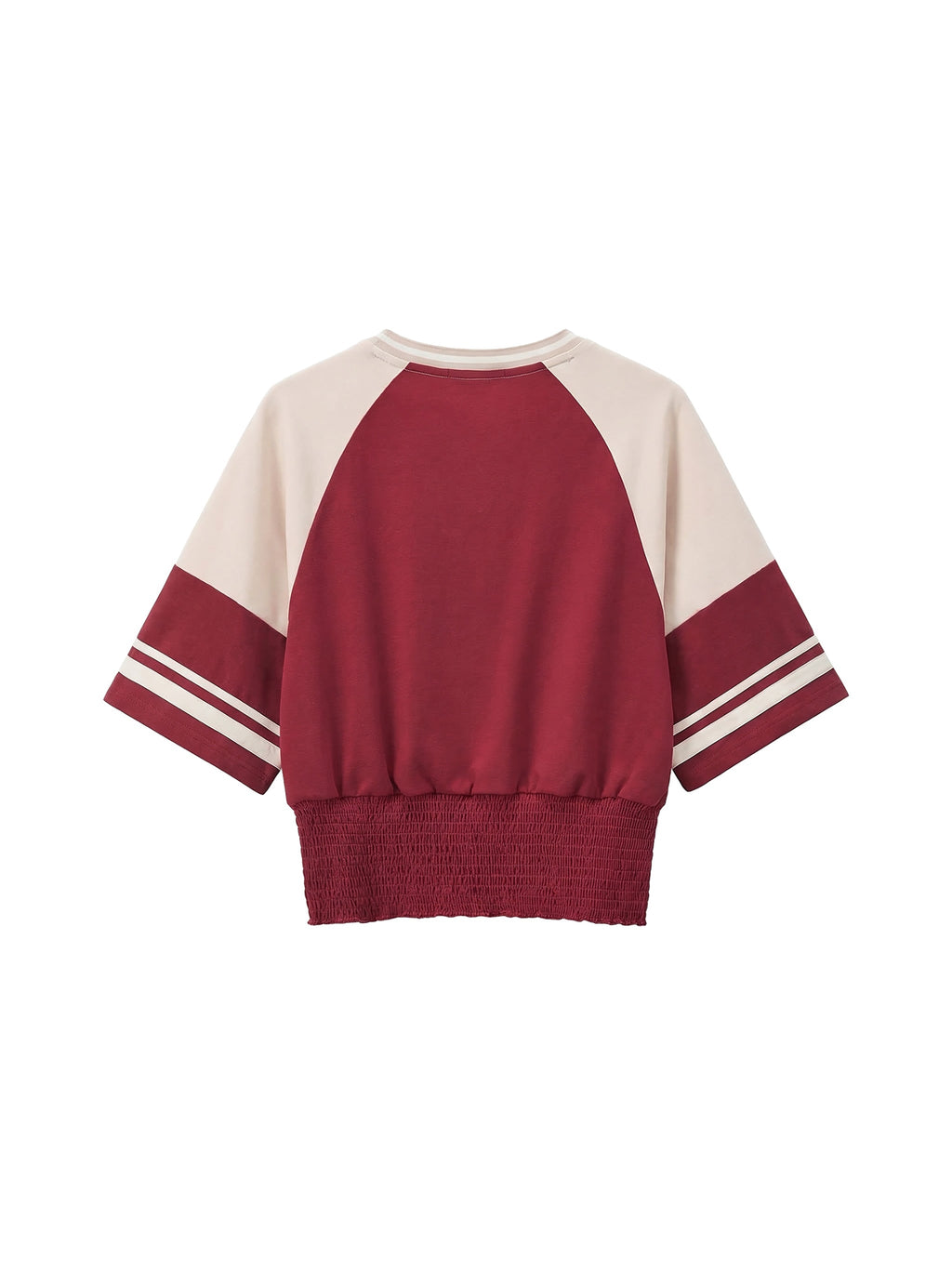 Women's Color Block Ruched T-Shirt