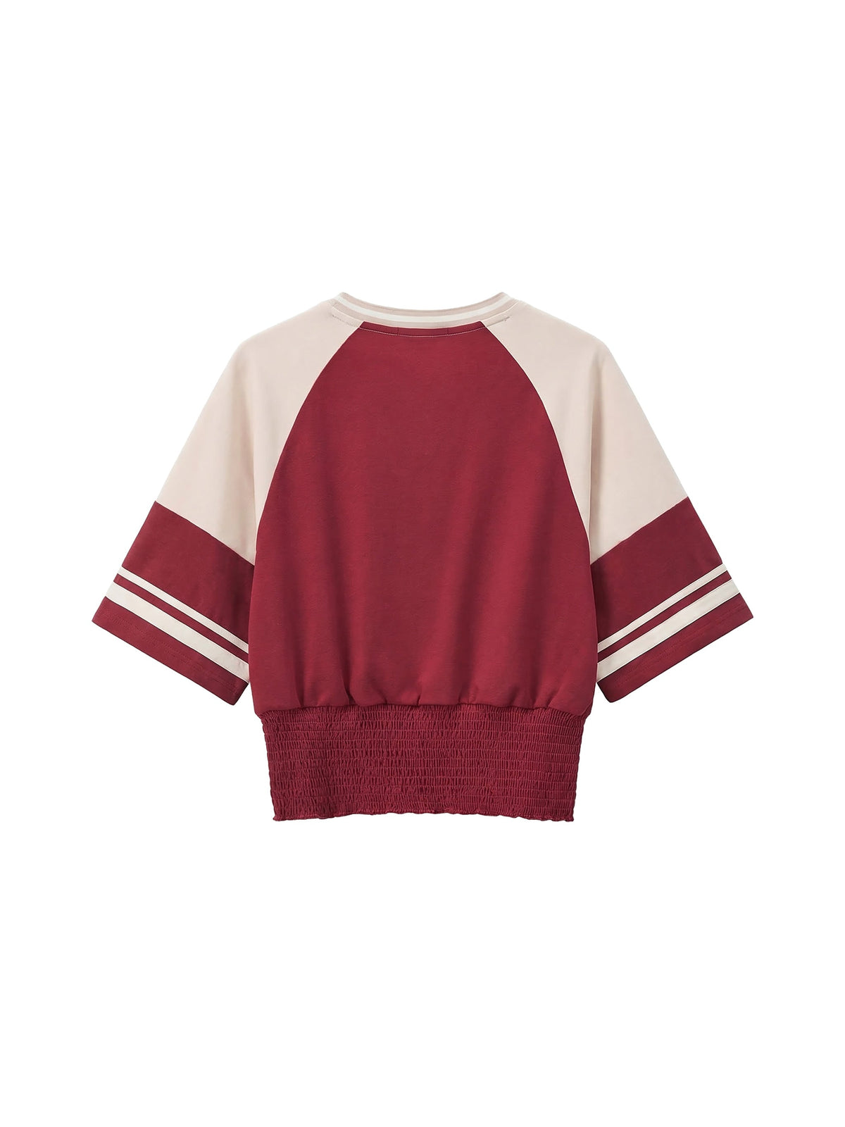 Women's Color Block Ruched T-Shirt