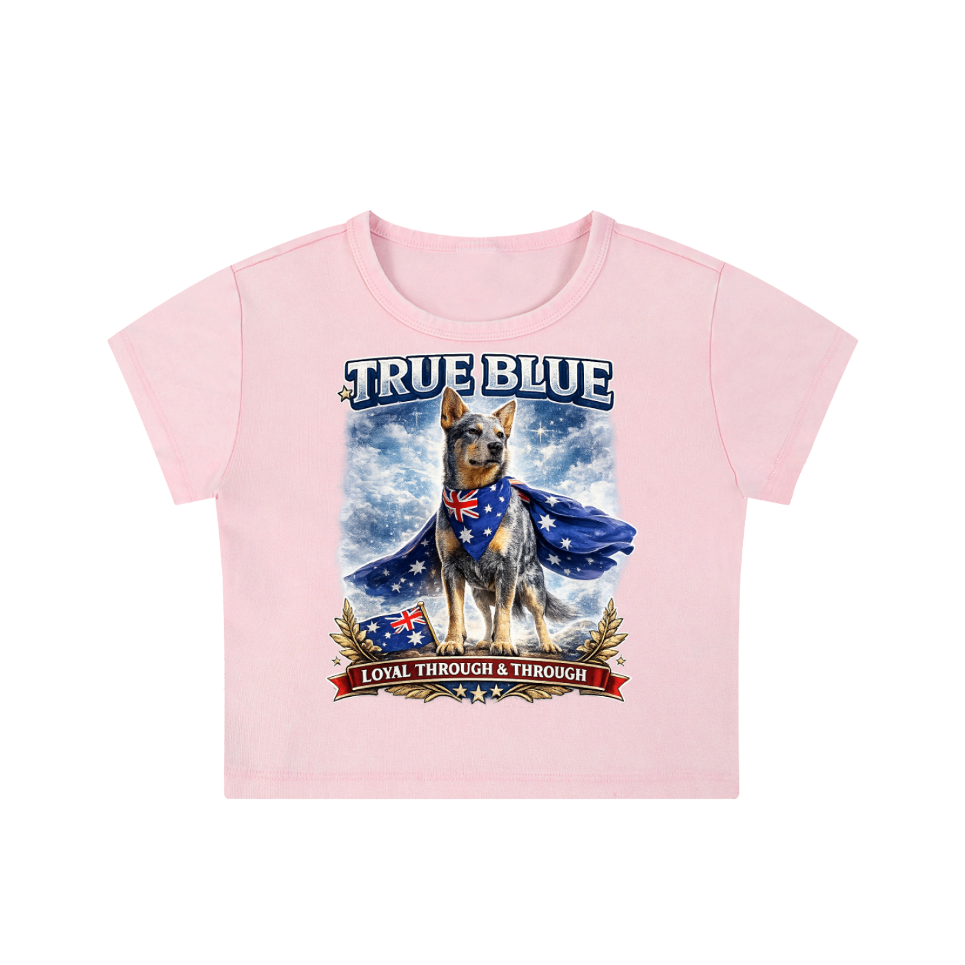 True Blue Aussie Dog Women's Crop Top