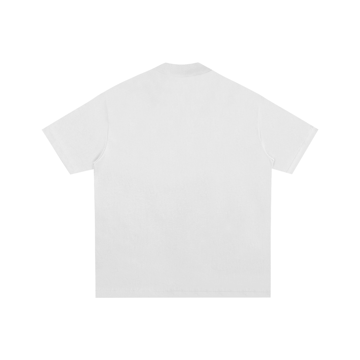 White Essential Cotton T-Shirt back product view