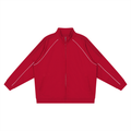 Reflection Striped Raglan Sleeve  Jacket