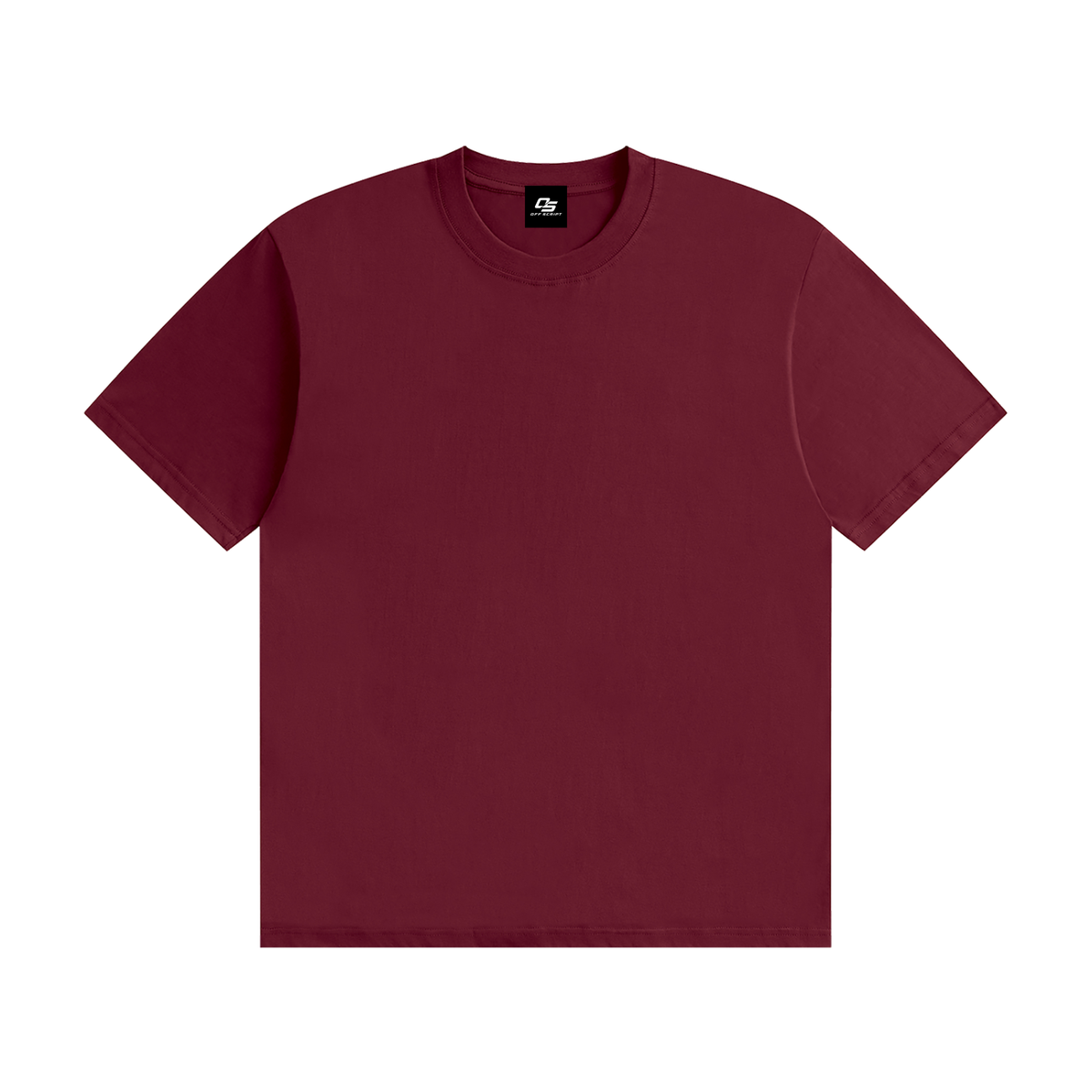 Wine Red Unisex Seamless Cotton T-Shirt front view