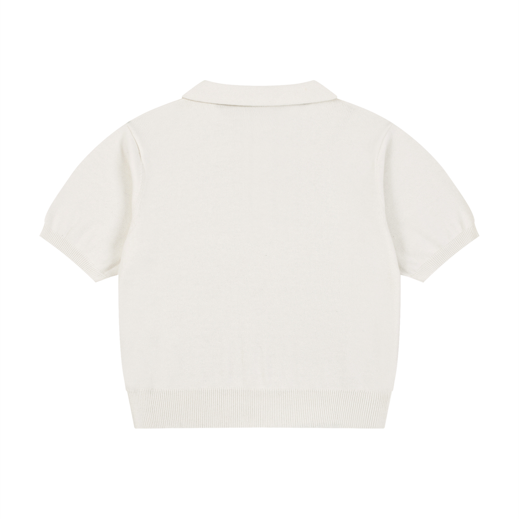 Women’s Knit Cotton Polo Shirt