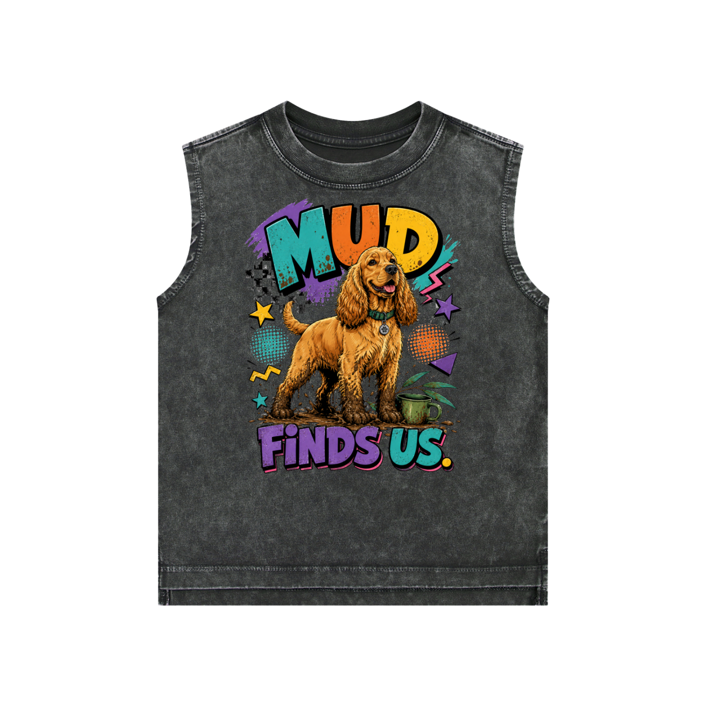The Mud Finds Us Snow Washed Kids' Tank Top