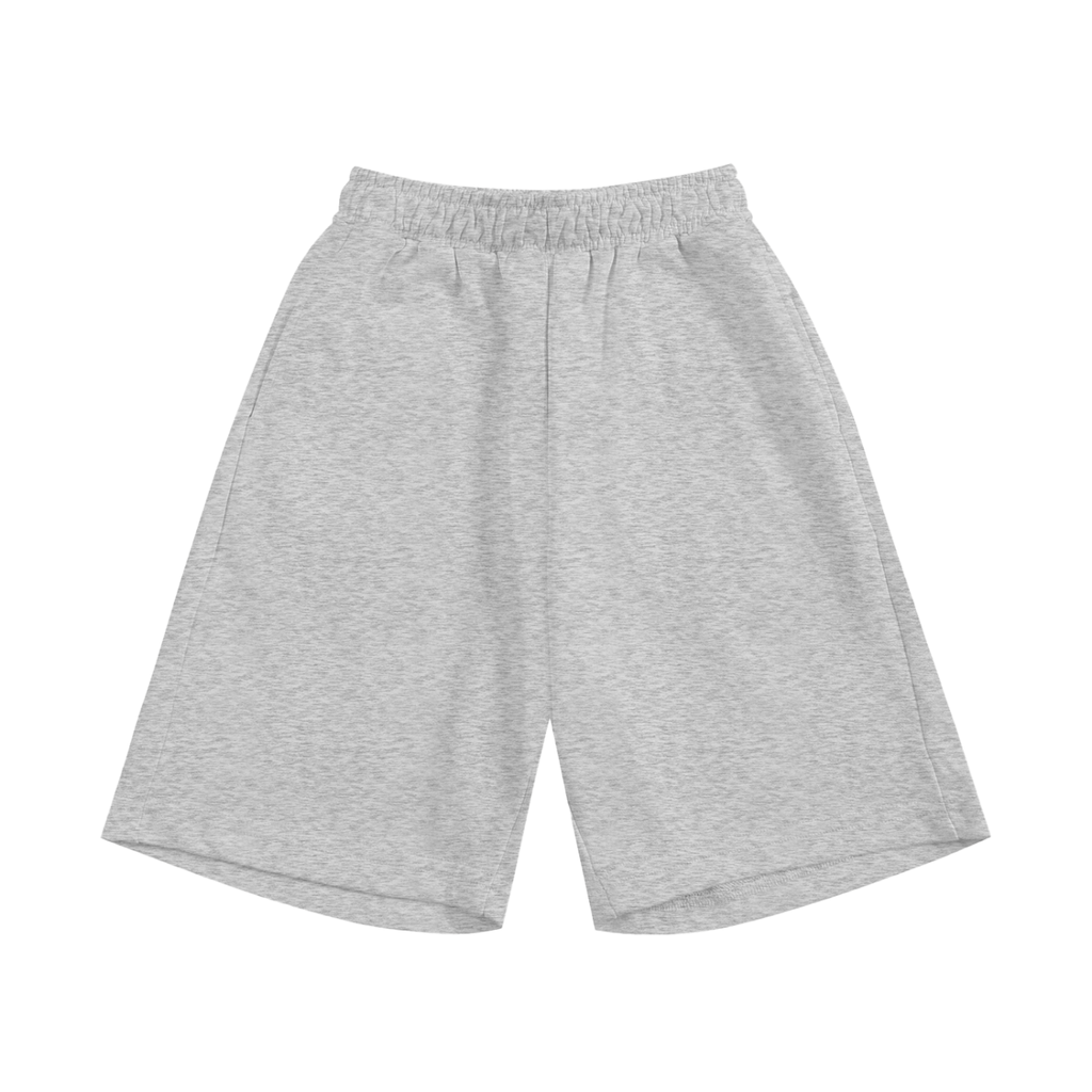Essential Kids’ Shorts in Flower Grey — front view