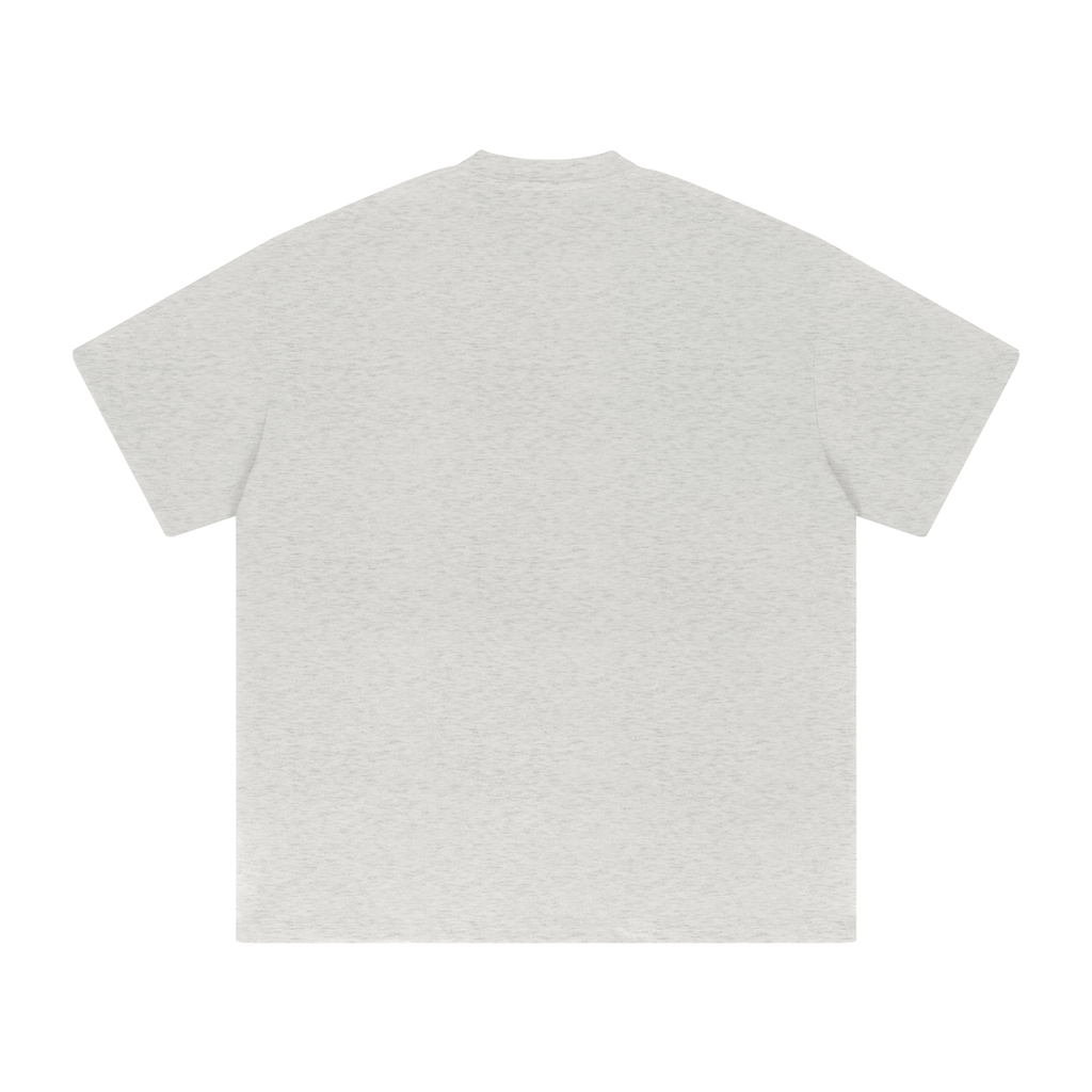 Oat Gray Heavyweight Drop Shoulder T-Shirt back product view