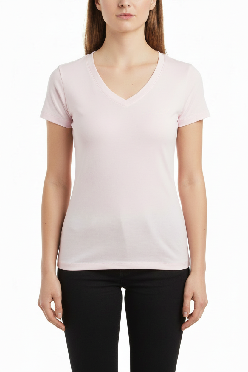 Tencel Slim Fit V-Neck T-Shirt
