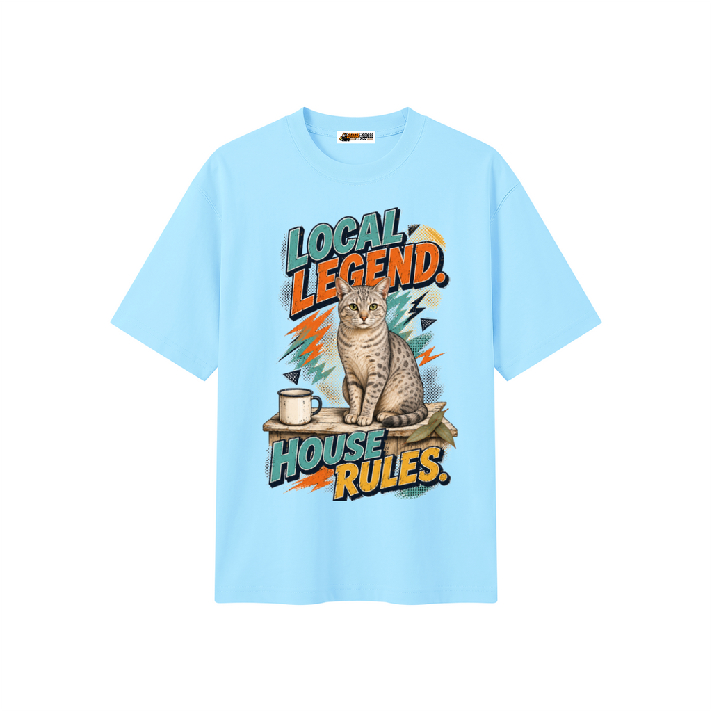 Local Legend House Rules Unisex Heavyweight Oversized T-Shirt