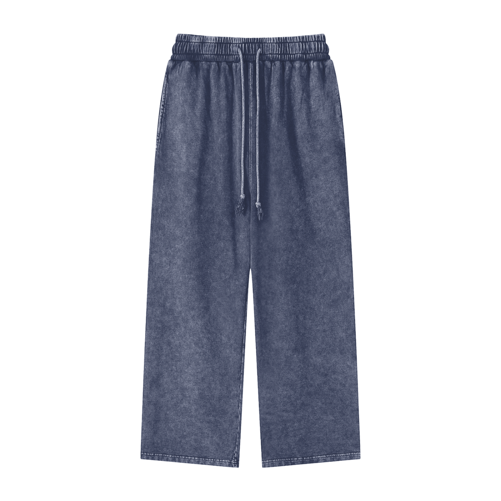 Unisex Snow-Washed Straight-Leg Pants product image