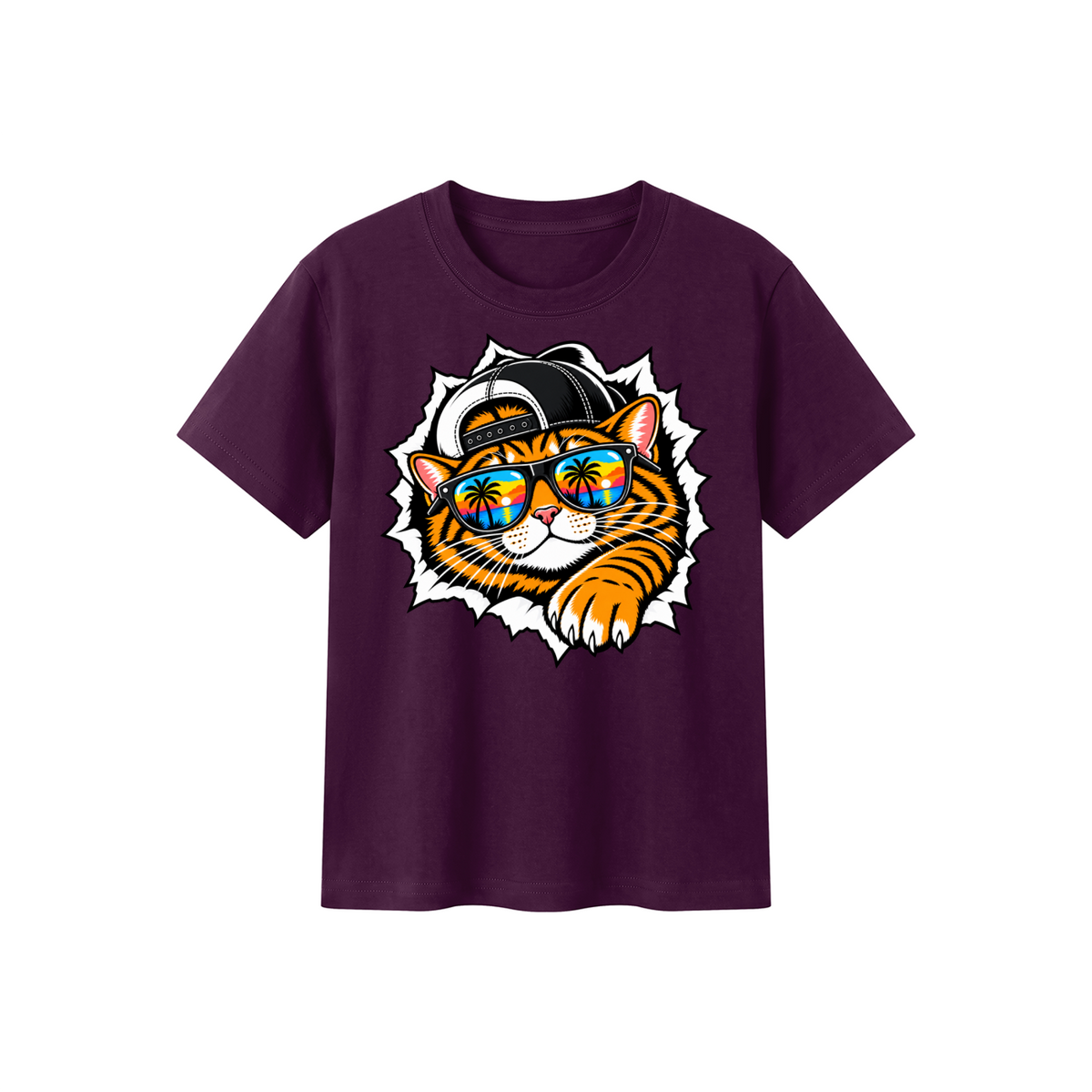 Cool Cat Kids' Crewneck Short-Sleeve T-Shirt