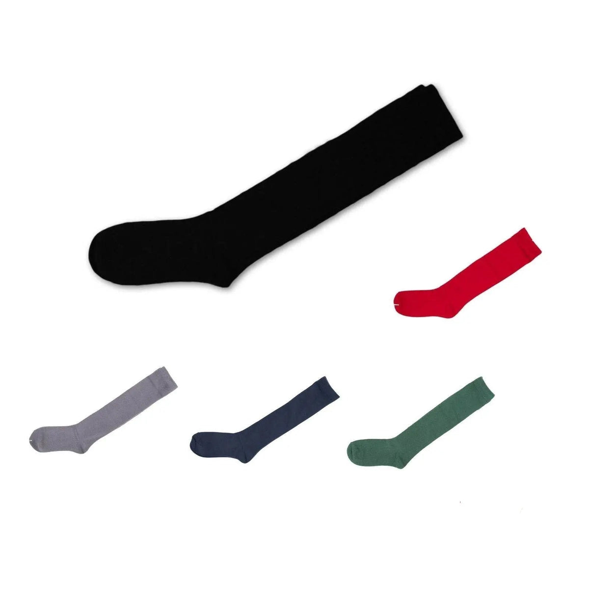 6 Pairs Girls School Knee High Cotton Socks Plain Socks 5-8 9-12 13-3