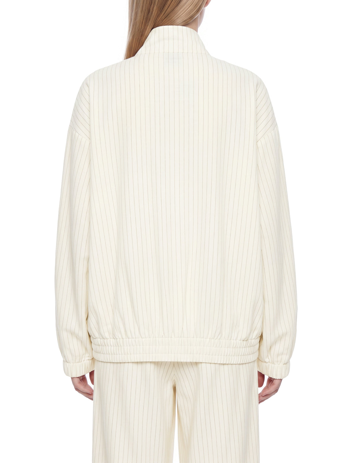 Unisex Striped Full-Zip Track Jacket