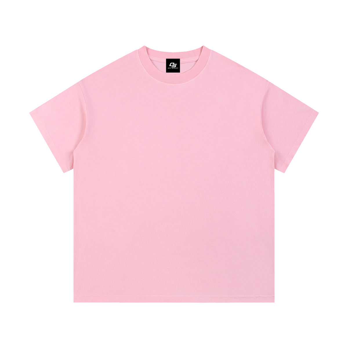Pink Unisex Vintage-Wash Cotton T-Shirt front view
