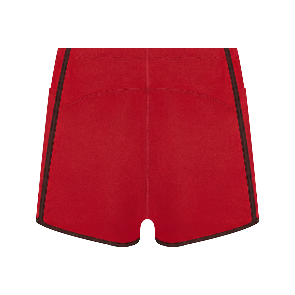 Off Script Women’s High-Rise Contrast-Piped Yoga Shorts