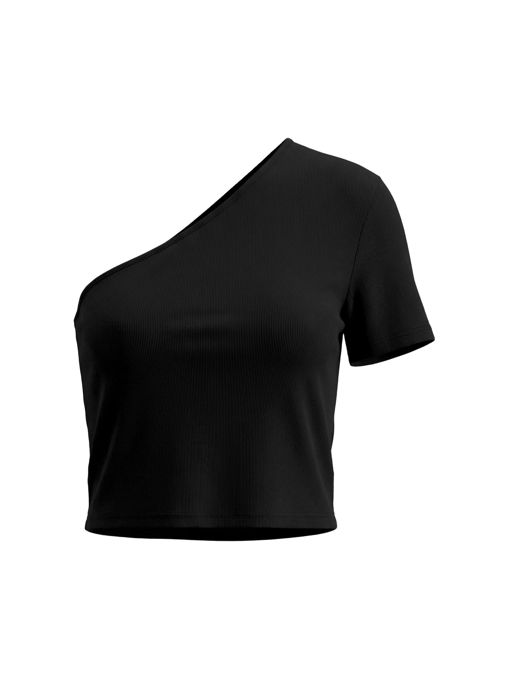 Women's One-Shoulder Crop T-Shirt