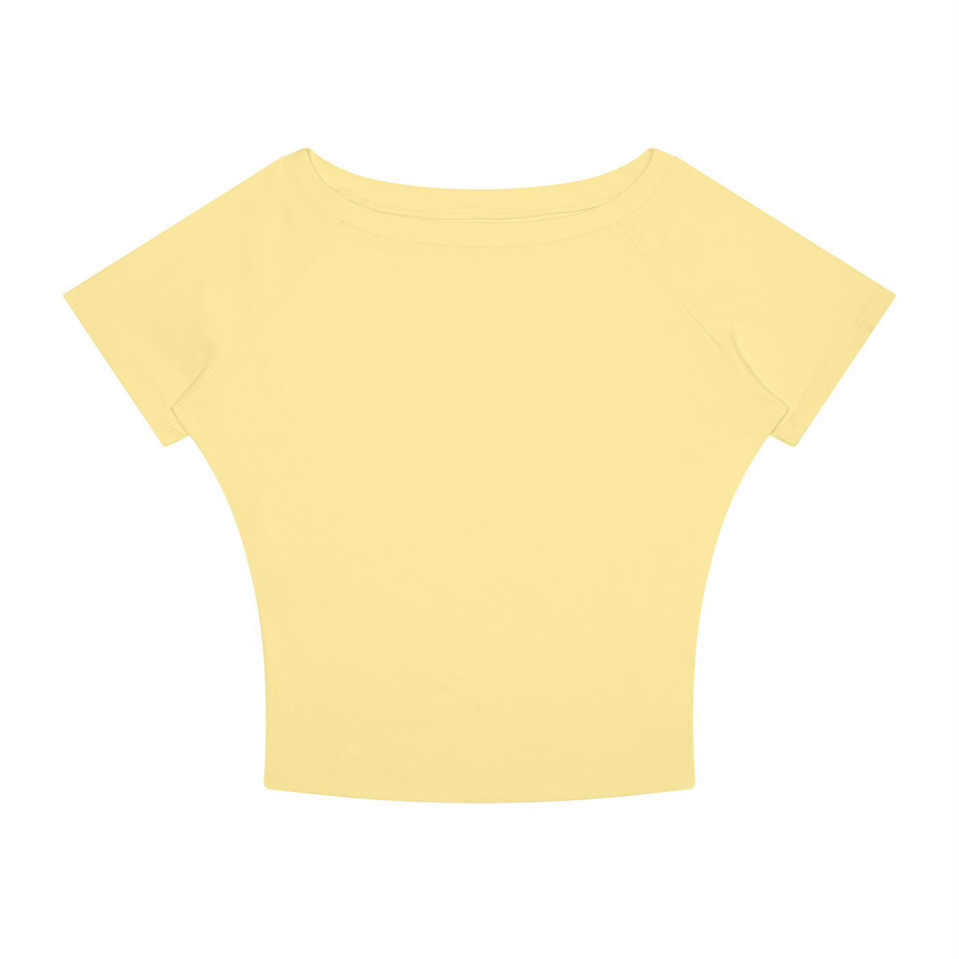 Yellow Women’s Boatneck Raglan T-Shirt front