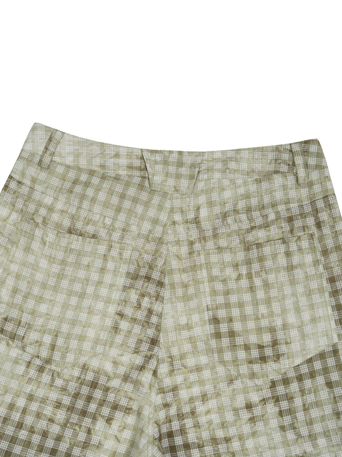 Unisex Vintage Wash Plaid Shorts