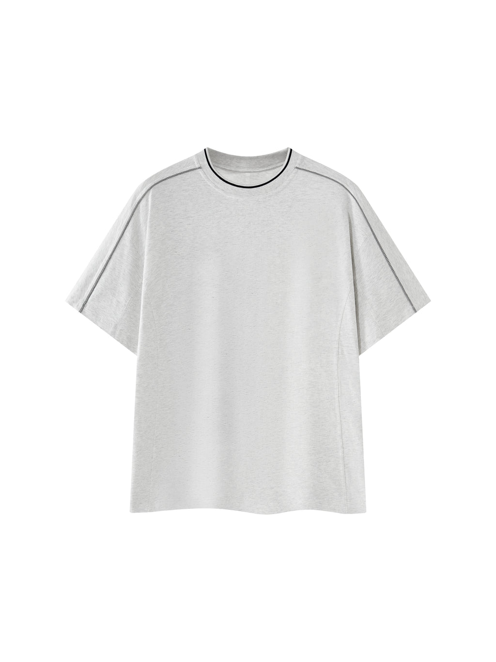 Unisex Oversized Contrast Tape T-Shirt