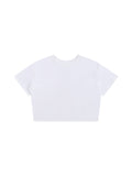 White Women’s 200 GSM Seamless Baby T-Shirt front view